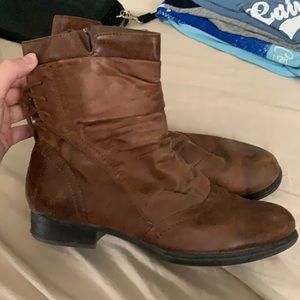 Brown ankle boots